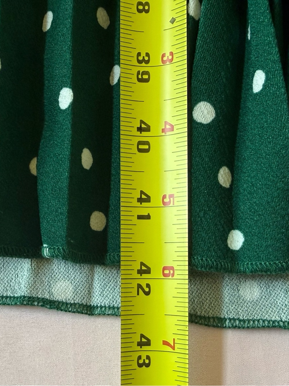 Lark + Grey Green Polka Dot Wrap Midi Dress - Picture 6 of 6